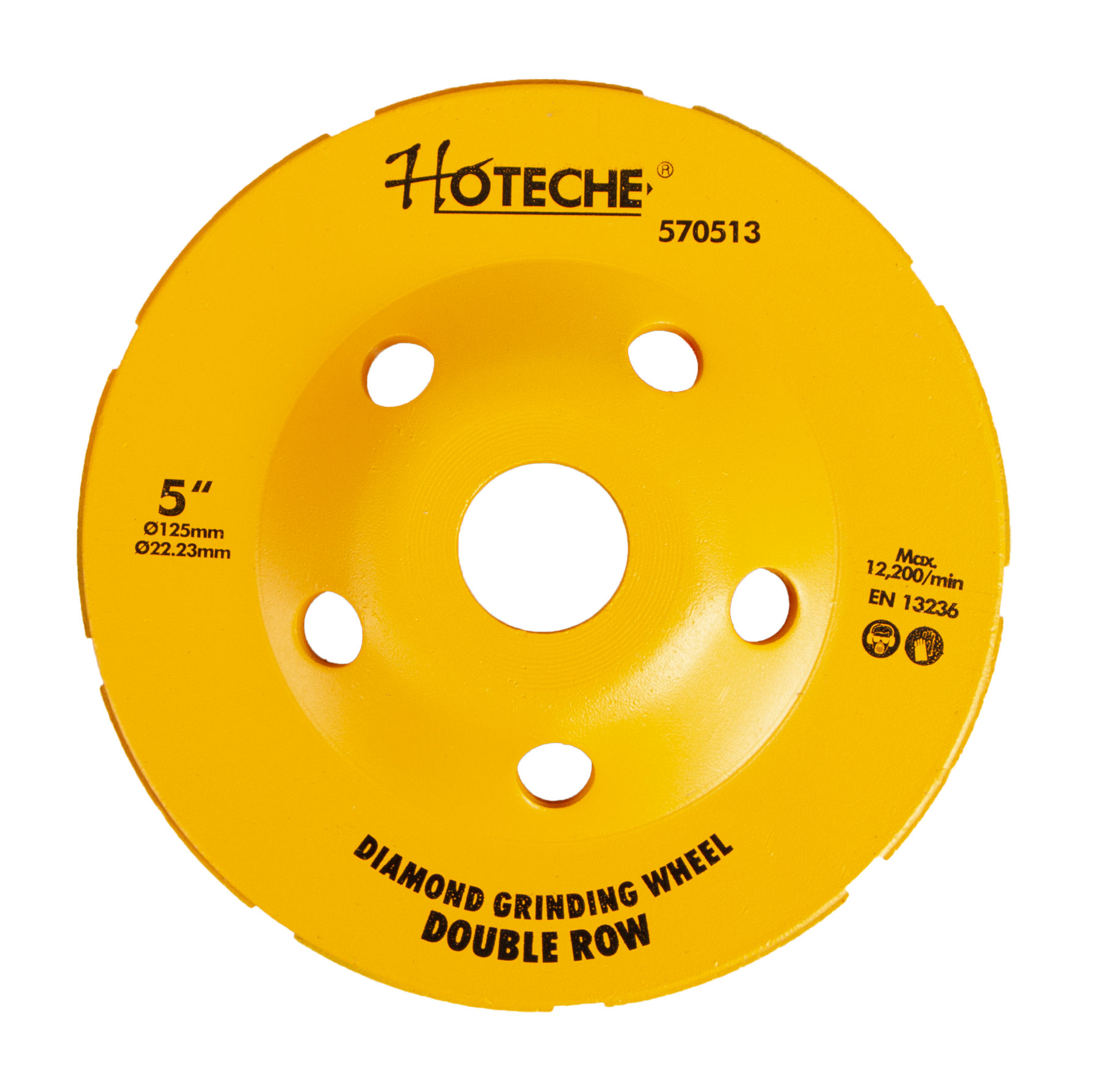Diamantový brúsny kotúč 125 mm, pohárový - HT570513