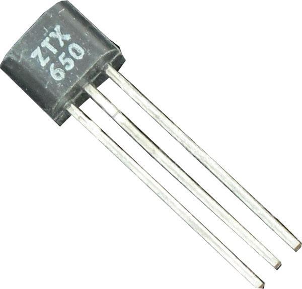 ZTX650 N 45V/2A 1W 140MHz TO92