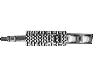 Konektor JACK 3,5 stereo kovový niklovaný