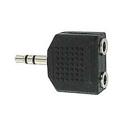 Redukcia JACK 3,5 stereo konekt./ 2x JACK 3,5 stereo zdierka