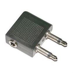 Redukcia 2x JACK 3,5 mono konektor / JACK 3,5 stereo zdierka