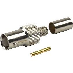 BNC zdierka lisovacia, kábel 6mm, (RG59)