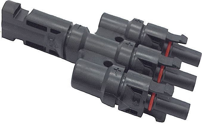 Rozbočenie MC-4, 1x konektor, 3x zdierka /MC4/