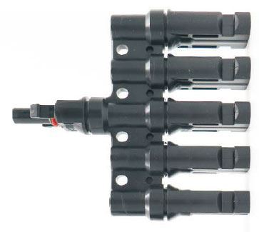 Rozbočenie MC-4, 1x zdierka, 5x konektor