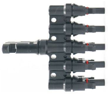 Rozbočenie MC-4, 1x konektor, 5x zdierka