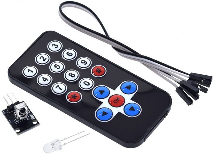 Univerzálny diaľkový ovládač s prijímačom HX1838 pre Arduino