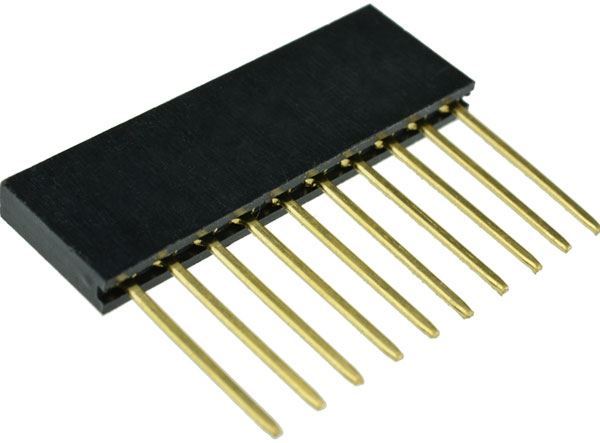 Dutinková lišta 10pin s rozstupom 2,54mm pre PCB