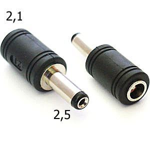 Redukcia DC 5,5x2,1mm / 5,5x2,5mm