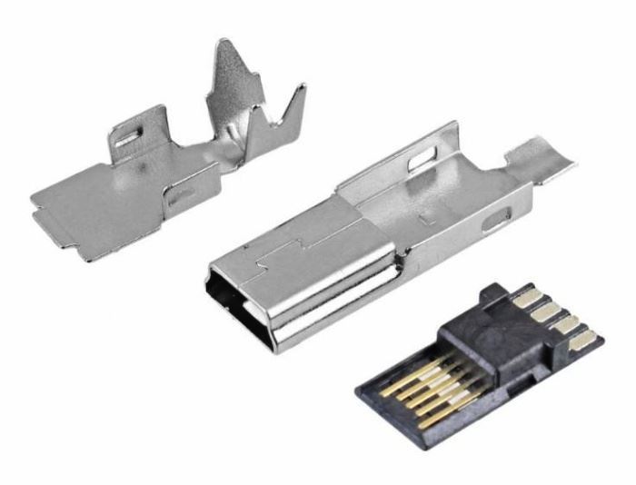 USB mini konektor káblový