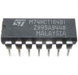 74HC164 8-bit posuvný register s nulovaním, DIL14