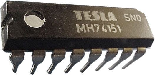 74151 8-bit.multiplexer, selektor dát DIP16 /MH74151,MH54151 vr.S/