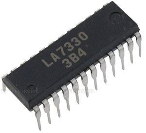 LA7330 - IN-IC, VHS-HQ chróma sig.proc.DIP24