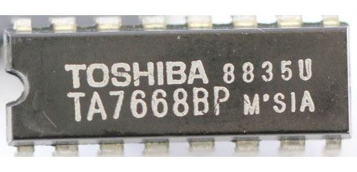 TA7668BP 2x predzosilňovač pre mgf TOSHIBA