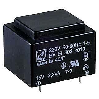 Trafo DPS 1,9V 1x9V(0,21A) 27,5x32,5x23,8 70°C