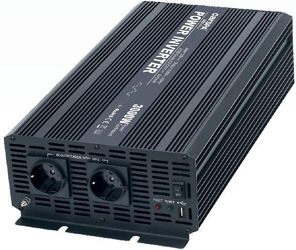 Menič napätia 12V/230V 3000W, CARSPA CAR3K, modifikovaná sínusovka