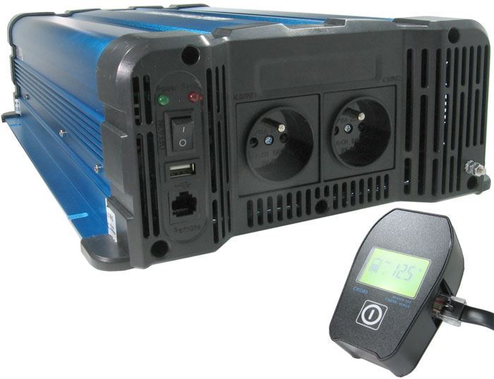 Menič napätia 12V/230V 3000W, FS3000, čistá sínusovka, D.O.drôtové
