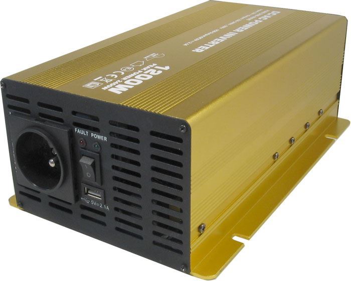 Menič napätia 12V/230V 1200W, Soluowill NP1200, čistá sínusovka