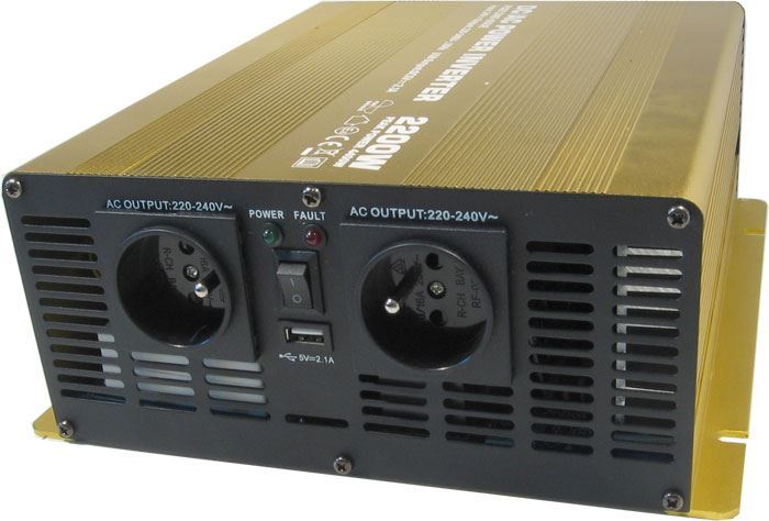 Menič napätia 12V/230V 2200W, Soluowill NP2200, čistá sínusovka