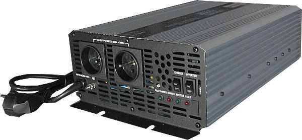 Menič napätia + UPS 12V/230V/2000W, CARSPA CPS2000, čistá sínusovka