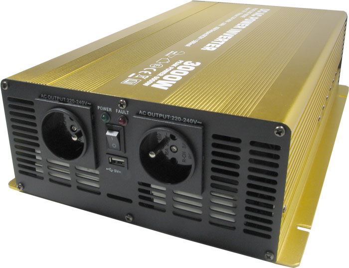 Menič napätia 12V/230V 3000W, Soluowill NP3000, čistá sínusovka