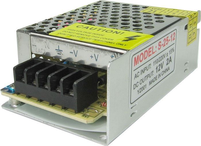 Priemyselný zdroj S-25-12, 12V=/25W spínaný