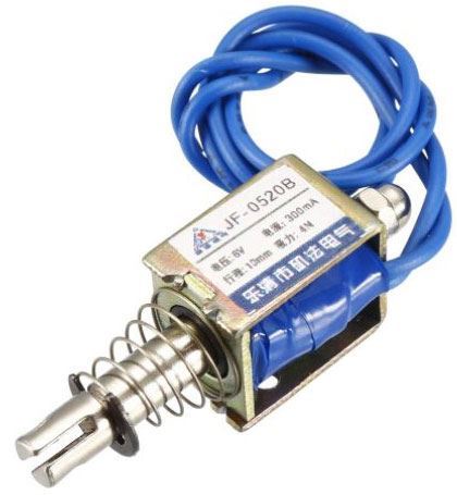 Elektromagnet ťažný JF-0520B 6VDC, hrúbka 4N, zdvih 10mm