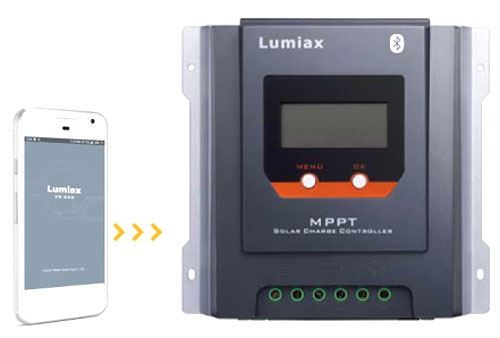 Solárny regulátor MPPT Lumiax MT3075-BT, 12-24V/30A, s bluetooth