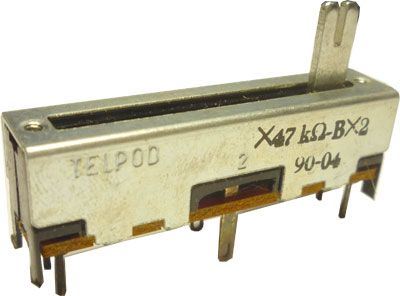47k/G x2 TELPOD SVP-30, potenciometer ťahový tandemový
