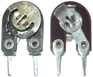 1k0 - WN79010, trimer lakosadzový stojatý RM5mm 2 vývody /~TP008/