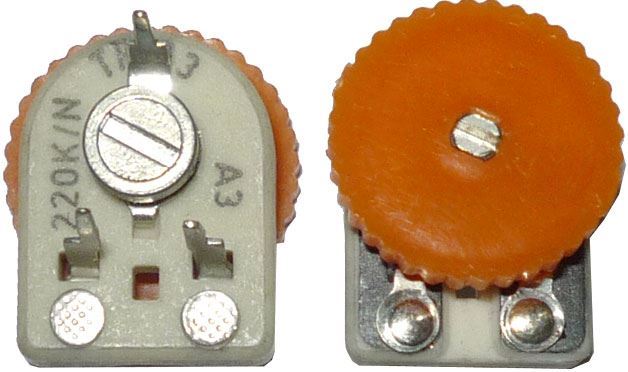 220R - TP113, trimer uhlíkový keramický ležatý RM5x10mm