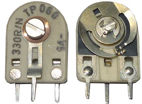 1k5 - TP060, trimer cermetový ležatý RM10x12, 5mm