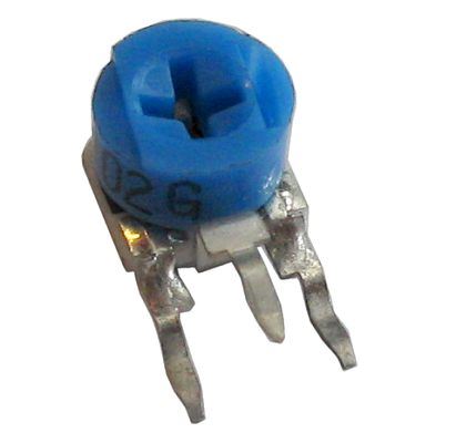 1k0 - trimer uhlíkový stojatý 6x7mm RM5x2, 5mm