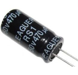 470u/50V 105° 10x21x5mm, elektrolyt.kondenzátor radiálny