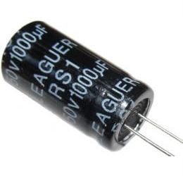 1000u/50V 105° 13x25x7, 5mm, elektrolyt.kondenzátor radiálny