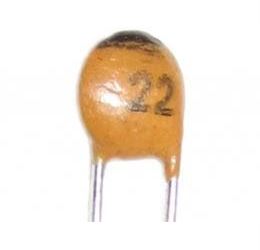 22pF/50V SUNTAN, RM=2,54, keramický kondenzátor