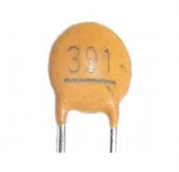 390pF/50V SUNTAN, RM = 2,54, keramický kondenzátor