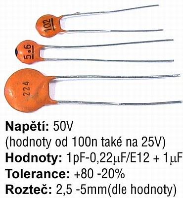 39n/25V Y5V, keramický kondenzátor