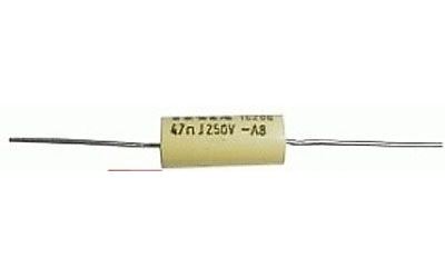 47n/250V TC206 /TC216/, zvitkový kondenzátor axiálny