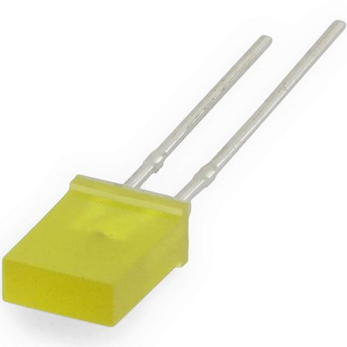 LED 2x5x7mm žltá difúzna
