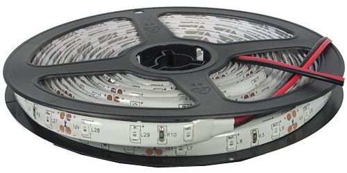 LED pásik 8mm, zelený, 60xLED2835/m, IP65, cievka 5m