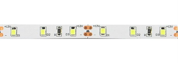 LED pásik 8mm, biely teplý, 60xLED2835/m, IP20, modul 5cm