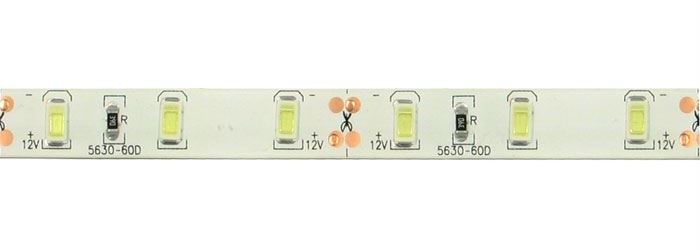 LED pásik 10mm biely teplý, 60x LED5730/m, IP65, modul 5cm