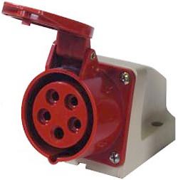 Zásuvka na panel 230/400V/16A 5kolík