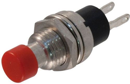 Tlačidlo PBS-10C-2, ON-(OFF) 1pólové 250V/1A červené