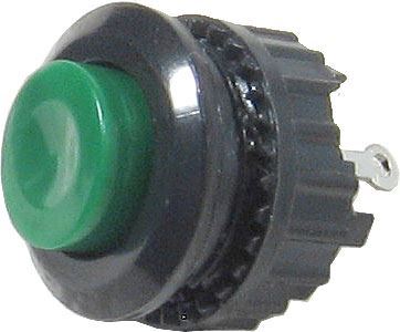 Tlačidlo DS-501, ON-(OFF) 125V/1A zelené rozpínacie