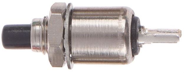 Tlačidlo DS-402, OFF-(ON) 1pol.125V/0,5A čierne