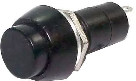 Tlačidlo PBS-11B, OFF-(ON) 1pol.250V/1A čierne