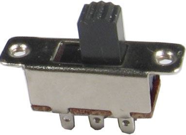 Prepínač posuvný KBB70-2P2W , ON-ON 2pol.250V/3A