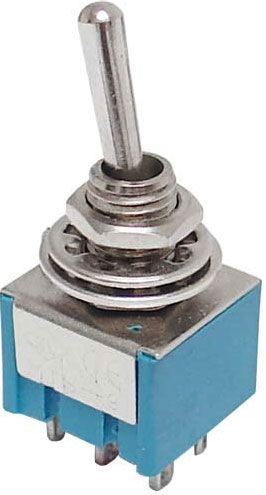 Prepínač pačkový MTS-202, ON-ON, 2pol. 250V/3A