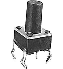 Mikrospínač 6x6mm v = 9,5mm